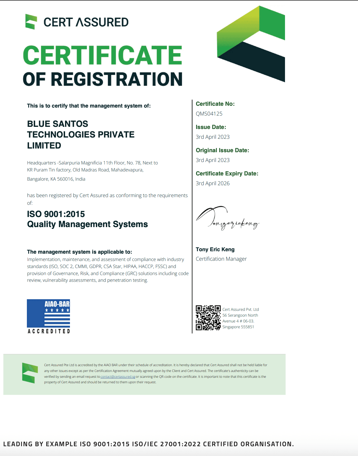 ISO 9001:2015